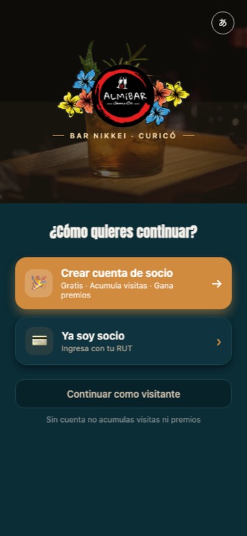 Página de Almíbar: Landing con club de socios